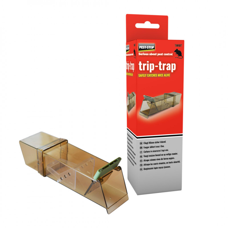 Pest-Stop (Pelsis Group) PSTTB Trip-Trap Humane Mouse Trap (Single Boxed) Pest-Stop (Pelsis Group) PSTTB Trip-Trap Humane Mouse Trap (Single Boxed)