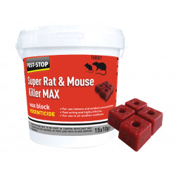 Pest-Stop (Pelsis Group) PSWB03 Super Rat & Mouse Killer MAX Wax Blocks