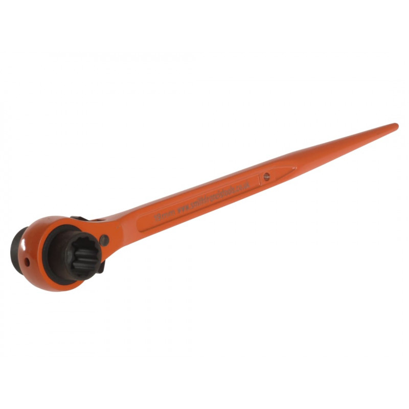 Priory PRI603TAG 603 Reversible Ratchet Spanner Podger 19 x 21mm Hi-Vis Priory PRI603TAG 603 Reversible Ratchet Spanner Podger 19 x 21mm Hi-Vis