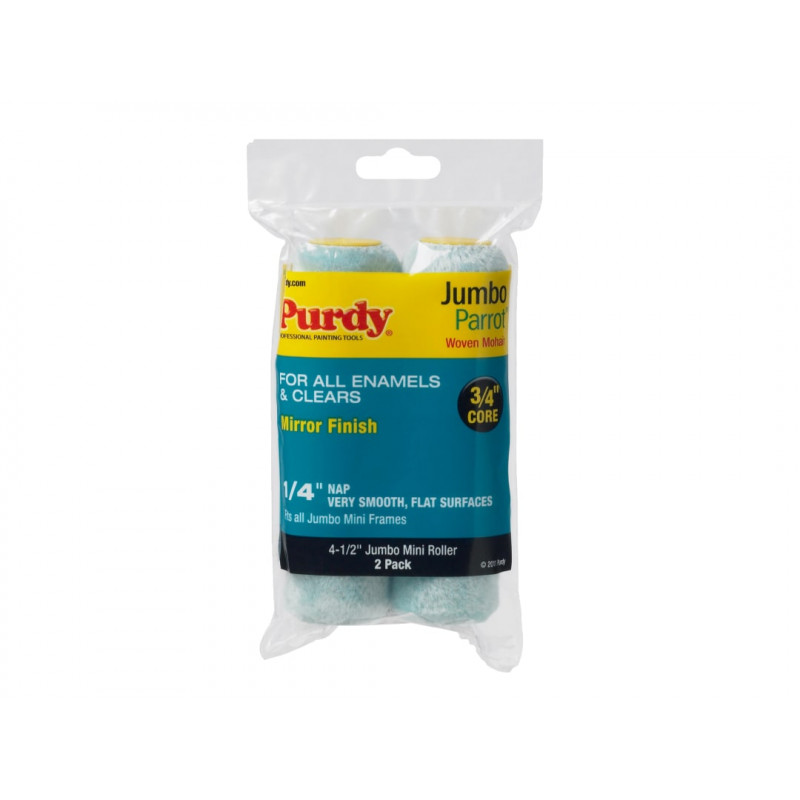 Purdy® 140624040 Parrot Jumbo Mini Roller Sleeve 114 x 19mm (4.1/2 x 3/4in) (Pack 2) Purdy® 140624040 Parrot Jumbo Mini Roller Sleeve 114 x 19mm (4.1/2 x 3/4in) (Pack 2)