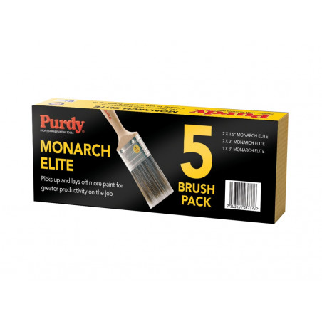 Purdy® ME5 Monarch™ Elite™ Paint Brush Set, 5 Piece