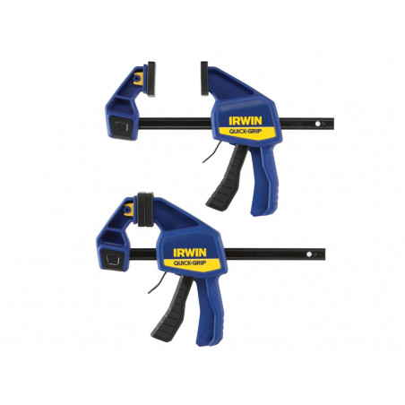 IRWIN® Quick-Grip® T5062QCEL7 Quick-Change™ Medium-Duty Bar Clamp 150mm (6in) Twin Pack