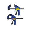 IRWIN® Quick-Grip® T5062QCEL7 Quick-Change™ Medium-Duty Bar Clamp 150mm (6in) Twin Pack
