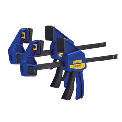 IRWIN® Quick-Grip® T5122QC Quick-Change™ Medium-Duty Bar Clamp 300mm (12in) (Twin Pack)
