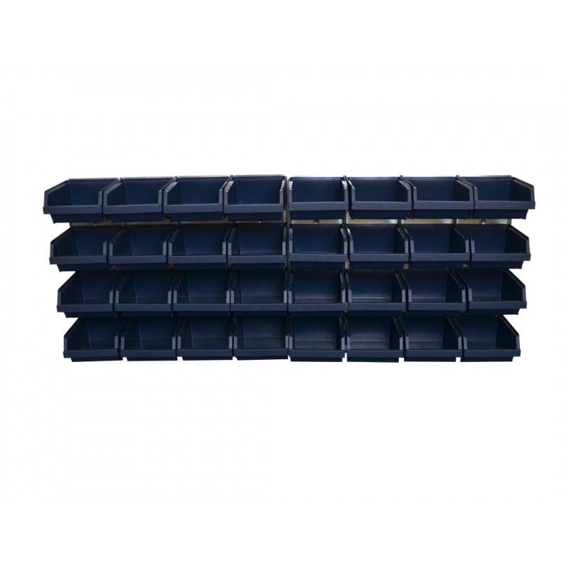 Raaco 139182 Bin Wall Panel with 32 Bins