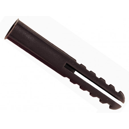 Rawlplug R-OLD-BRN-100-C Brown Plastic Plugs Screw Size No.10-14 (10 x (Card 100)