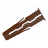 Rawlplug R-UNO-BRN-1000 Brown UNO® Plugs 7 x 30mm (Pack 1000)