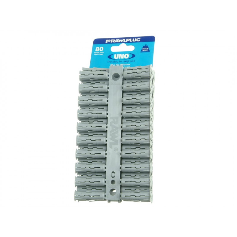 Rawlplug R-U1-GRY-80-C Grey UNO® Plugs 10 x 36mm (Card 80) Rawlplug R-U1-GRY-80-C Grey UNO® Plugs 10 x 36mm (Card 80)