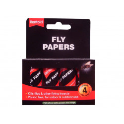 Rentokil FF40A Fly Papers (Pack 4)