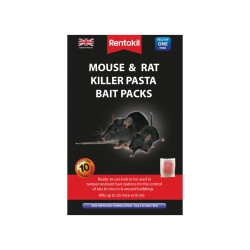 Rentokil FMR52 Mouse & Rat Killer Pasta Bait (Sachets 10)