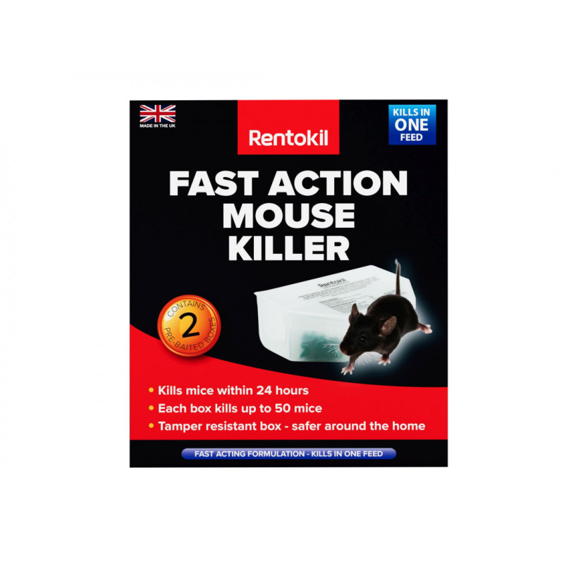 Rentokil PSF135 Fast Action Mouse Killer (Twin Pack) Rentokil PSF135 Fast Action Mouse Killer (Twin Pack)