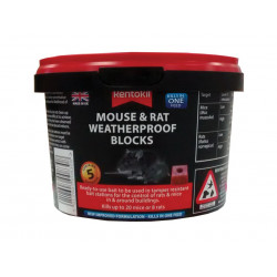 Rentokil PSMR41 Rat & Mouse Weatherproof Blocks (Tub of 5)