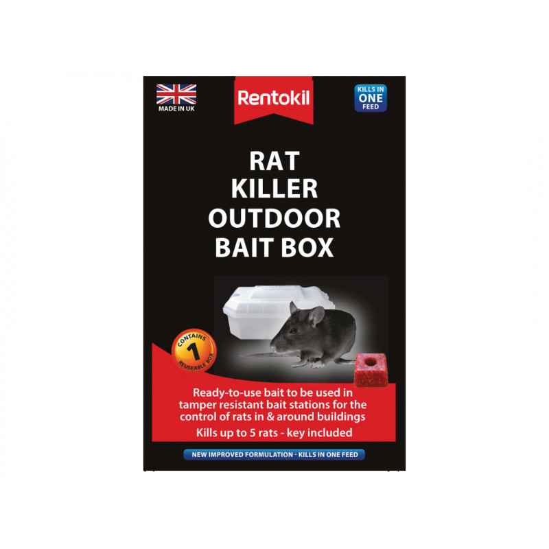 Rentokil PSR71B Rat Killer Outdoor Bait Box Rentokil PSR71B Rat Killer Outdoor Bait Box
