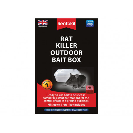 Rentokil PSR71B Rat Killer Outdoor Bait Box