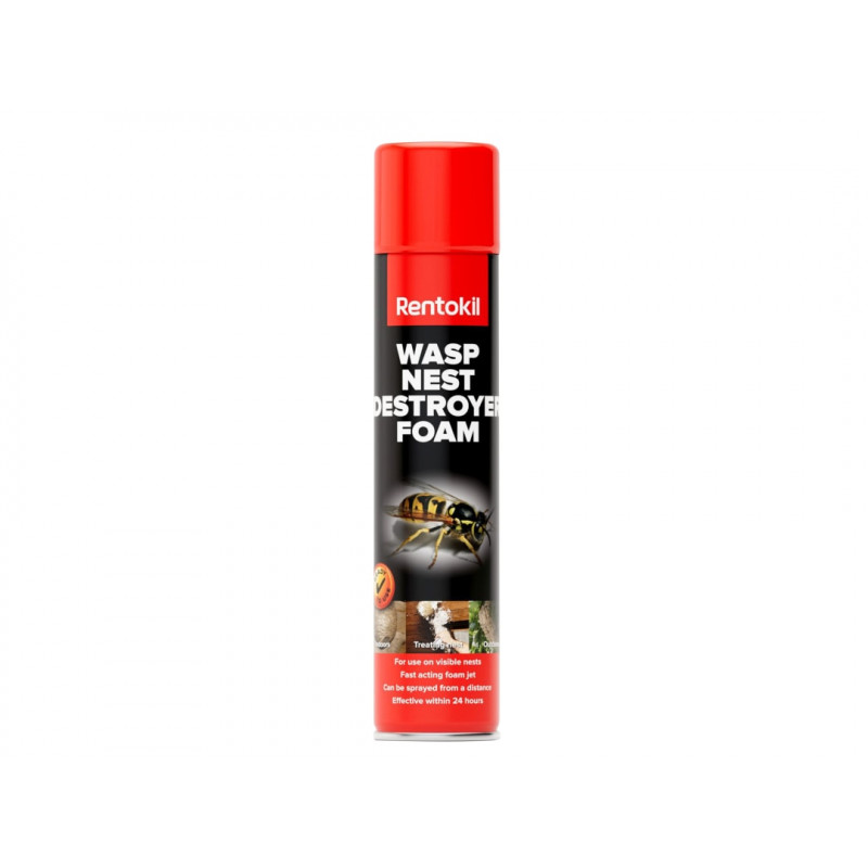 Rentokil PSW97A Wasp Nest Destroy Foam Aerosol 300ml Rentokil PSW97A Wasp Nest Destroy Foam Aerosol 300ml