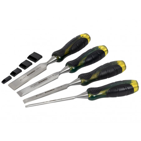 Roughneck 30-154 Professional Bevel Edge Chisel Set, 4 Piece