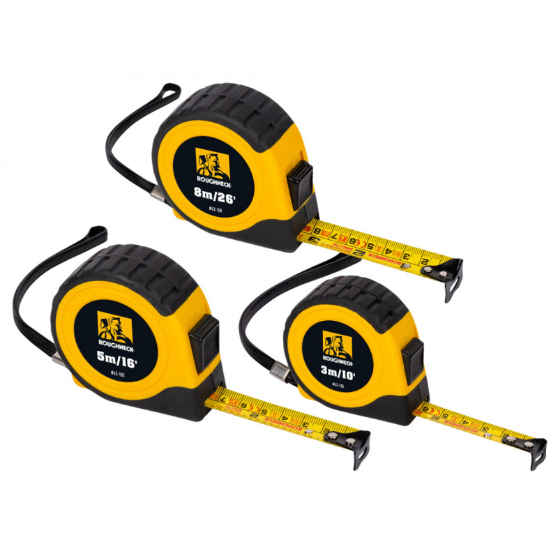 Roughneck 43-100 E-Z Read® Tape Measure Set, 3 Piece Roughneck 43-100 E-Z Read® Tape Measure Set, 3 Piece