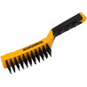Roughneck 52-040 Carbon Steel Wire Brush Soft Grip 300mm (12in) - 4 Row