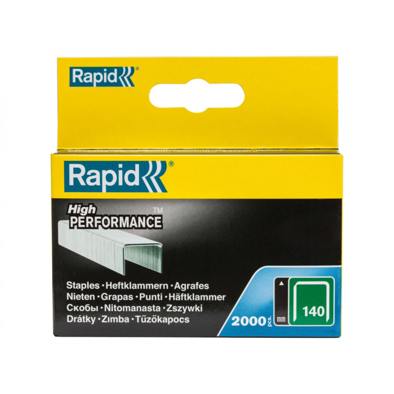 Rapid 11905731 140/6 6mm Galvanised Staples (Box 2000) Rapid 11905731 140/6 6mm Galvanised Staples (Box 2000)