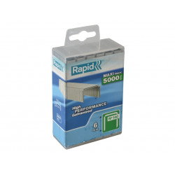 Rapid 40303088 140/6 6mm Galvanised Staples (Poly Pack 5000)