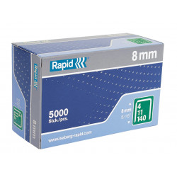 Rapid 11908111 140/8 8mm Galvanised Staples (Box 5000)
