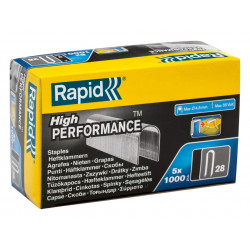 Rapid 11893510 28/10 10mm DP x 5m Galvanised Staples (Box 1000 x 5)