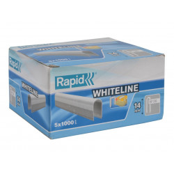 Rapid 11886911 36/14 14mm DP x 5m White Staples (Box 1000 x 5)