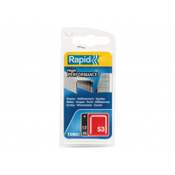 Rapid 40109505 53/12B 12mm Galvanised Staples (Pack 1080)