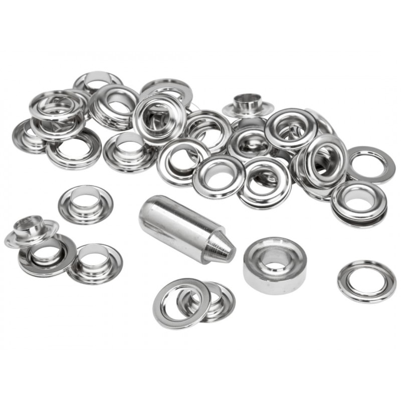 Rapid 5000412 Grommets 10 x 21mm (25) + Metal 2 Piece Anvil Rapid 5000412 Grommets 10 x 21mm (25) + Metal 2 Piece Anvil