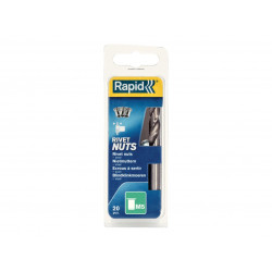Rapid 5000672 Steel Rivet Nuts M5 (Pack 20 + Free Drill Bit)