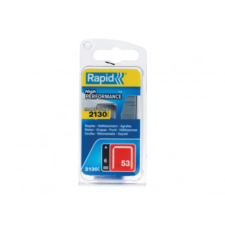 Rapid 5000741 53/6B 6mm Galvanised Staples (Pack 2000)