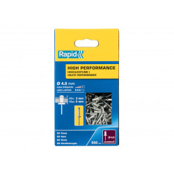 Rapid 5001432 High Performance Rivets 4 x 8mm (Box 500)