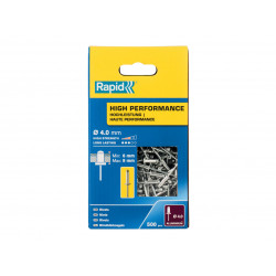 Rapid 5001434 High Performance Rivets 4 x 12mm (Box 500)