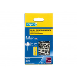 Rapid 5001435 High Performance Rivets 4.8 x 10mm (Box 350)