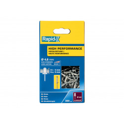 Rapid 5001436 High Performance Rivets 4.8 x 12mm (Box 300)
