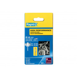 Rapid 5001439 High Performance Rivets 4.8 x 20mm (Box 250)