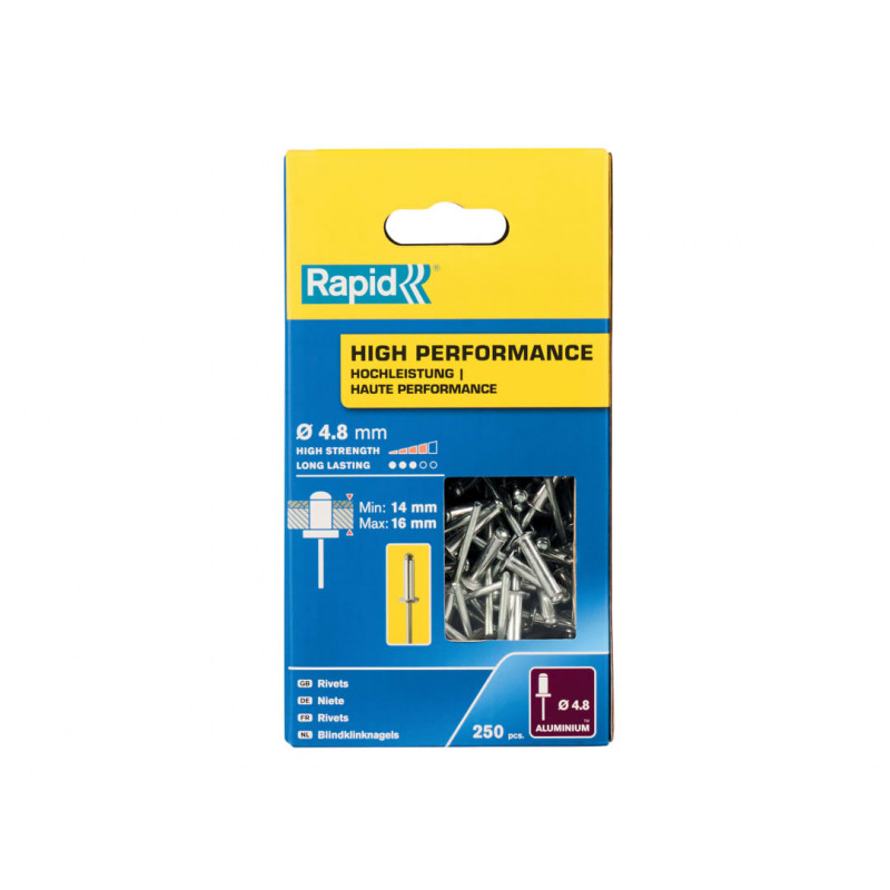 Rapid 5001439 High Performance Rivets 4.8 x 20mm (Box 250)
