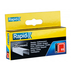 Rapid 11859625 53/12B 12mm Galvanised Staples (Box 2500)