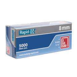 Rapid 11857050 53/8B 8mm Galvanised Staples (Box 5000)