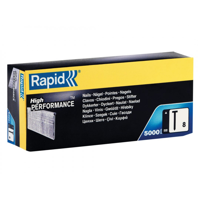 Rapid 40014272 No.8 Brad Nails 18Ga 25mm (Box 5000) Rapid 40014272 No.8 Brad Nails 18Ga 25mm (Box 5000)