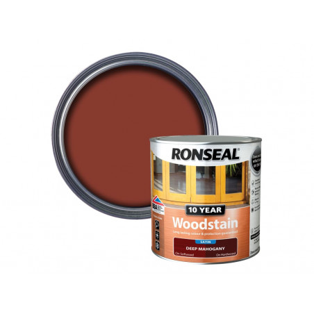 Ronseal 38675 10 Year Woodstain Deep Mahogany 750ml