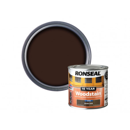 Ronseal 38669 10 Year Woodstain Dark Oak 250ml