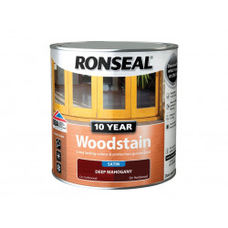 Ronseal 38686 10 Year Woodstain Deep Mahogany 2.5 litre