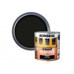 Ronseal 38695 10 Year Woodstain Ebony 2.5 litre