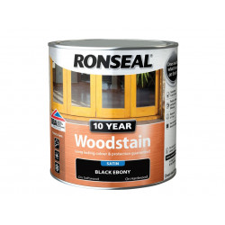 Ronseal 38684 10 Year Woodstain Ebony 750ml