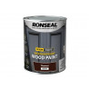 Ronseal 38775 10 Year Weatherproof Wood Paint Chestnut Gloss 750ml