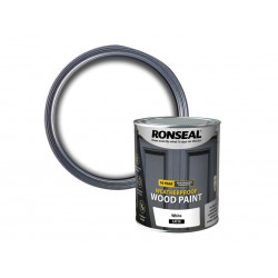 Ronseal 38787 10 Year Weatherproof Wood Paint White Satin 750ml