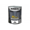 Ronseal 38787 10 Year Weatherproof Wood Paint White Satin 750ml