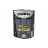 Ronseal 38789 10 Year Weatherproof Wood Paint Grey Satin 750ml