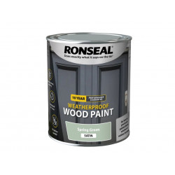 Ronseal 38790 10 Year Weatherproof Wood Paint Spring Green Satin 750ml